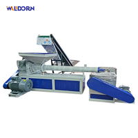 Machine de recyclage automatique de bouchons de bouteilles en PP, broyeur, laveur et pelletiseur Walldorn 200 kg/h