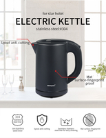 Pour Honeyson Mini Hotel Bouilloire électrique en acier inoxydable Théière blanche portable avec fonction de contrôle de la température pour un usage domestique