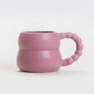 Классическая чашка с облаками, милая розовая и фиолетовая Цветная Керамическая кружка с логотипом на заказ, кружка для кофе