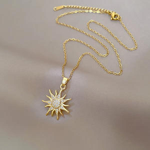 Caliente nuevo chapado en oro colgante collar Unisex joyería enlace cadena moda personalidad Internet celebridad - Product Image 3