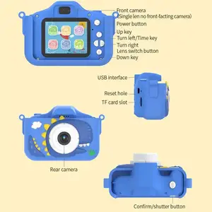 Câmera infantil para meninas atacado crianças natal mini digital à prova d'água câmera pequena barata para crianças com brinquedo de vídeo