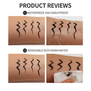 Eyeliner liquide noir OEM longue tenue, anti-bavures, séchage rapide, fini mat, stylo eyeliner, vente en gros, produit cosmétique personnalisé, marque privée - Product Image 6