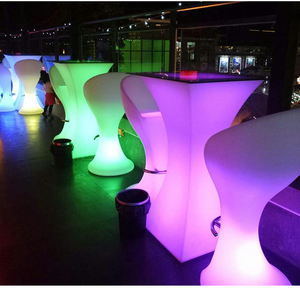 Bán Chạy Phổ Biến 2023! Bàn Cocktail <span class=keywords><strong>LED</strong></span> Hộp Đêm Điều Khiển Từ Xa Đổi Màu PE RGB - Product Image 6