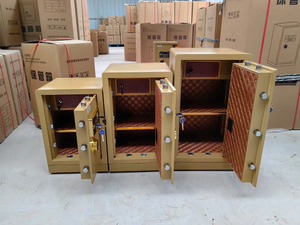 2025年 電子デジタルロック 耐火 指紋認証と鍵ロック ソリッドスチール オフィス金庫 現金/宝石保管 - Product Image 2