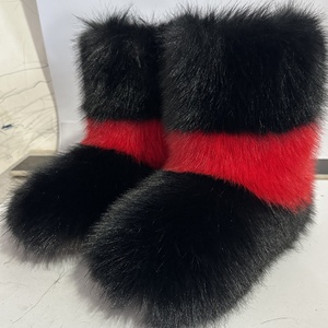 <span class=keywords><strong>Botas</strong></span> de Nieve Cortas de Piel Sintética de Lujo para <span class=keywords><strong>Mujer</strong></span>, de Alta Calidad, Cálidas, con Suela Gruesa Antideslizante para Exteriores - Product Image 4