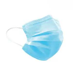 Groothandel Wegwerp Fabrikant Blauw Waterdicht Ademend Gezichtsmasker Wegwerp Industriële Stofmaskers