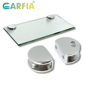 Soportes para Estantes de Vidrio <span class=keywords><strong>Garfia</strong></span> de 10 mm, Sujetadores de Vidrio de Aleación de Zinc, Abrazaderas Redondas Ajustables y Duraderas - Product Image 6