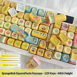 Nouveau Keycap Personnalisé Bob l'Éponge – Touches de Clavier Filaire pour Ordinateur, Design Cartoon Adorable et Très Esthétique, Thème Anime - Product Image 5
