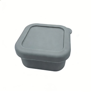 Lonchera Cuadrada de Silicona de Grado Alimenticio con Tapa Hermética - Recipiente Bento Reutilizable Apto para Microondas para Oficina, Escuela y Viajes - Product Image 6