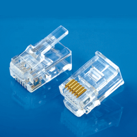 XL-212 6P6C Long Rj12 Rj11 6P4C RJ25 connecteur King-Size étendu 6P4C réseau modulaire RJ12 téléphone connecteur de câble mâle