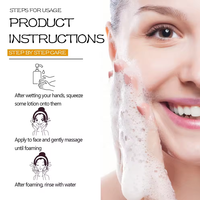 Nettoyant visage à la vitamine C LIFITT, acide hyaluronique, mousse nettoyante protectrice contre l'acné, nettoyage doux