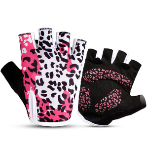 Anti-Slip Breathable <strong>Leopard</strong> <strong>Print</strong> <strong>Gloves</strong> Gym Bodybuilding <strong>Gloves</strong> - Product Image 2