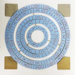 Placa de circuito impreso de PCB único de aluminio, 8 pulgadas, 12 pulgadas, 14 pulgadas para maquillaje, luz Led circular para muebles