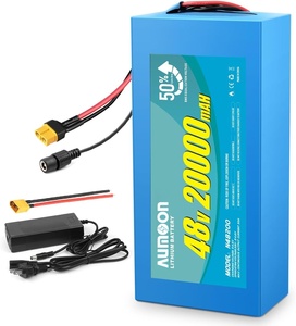 Pack de batteries au lithium 48V 68V 72V, pour équipement de vélo électrique et scooter de 200W à 2800W, durée de vie de plus de 2000 cycles, léger, avec adaptateur - Product Image 1