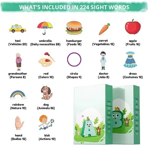 Machine à lire les cartes d'éducation précoce pour enfants, grand dinosaure, jouet sonore en plastique, 0-24 mois, piles AA alcalines, unisexe - Product Image 5