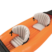 Kayak gonflable portable à prix abordable, canoë Dugout de 3,21 m de long en PVC+DWF, certifié CE, avec pagaies, pour lacs et rivières