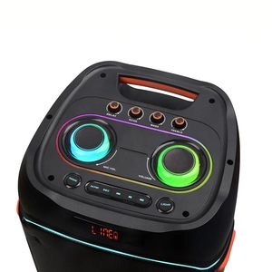 <span class=keywords><strong>NDR</strong></span>-1808 Altavoces Duales con Luces RGB de Colores, <span class=keywords><strong>2</strong></span> Micrófonos, Control Remoto, Audio Inalámbrico Portátil de 100W para Exteriores, Cine en Casa y Fiestas - Product Image 3