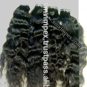 Extensions de cheveux Afro Kinky Curly 100% Remy indiens du fournisseur en gros Paquet de vague naturelle avec cuticule complète - Product Image 1