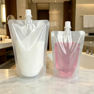 Bolsa portátil de 150 ml con boquilla antiderrames, desechable, para viajes cortos, para guardar artículos líquidos de aseo. - Product Image 1