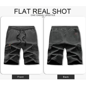 JMIERR-Pantalones para correr informales XL para hombre, pantalones cortos Cargo antiarrugas, lavados de colores, plisados rectos, personalizables para actividades al aire libre - Product Image 4