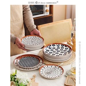 Ensemble de vaisselle en rotin, style européen, <span class=keywords><strong>Vintage</strong></span>, vaisselle, porcelaine, céramique - Product Image 5