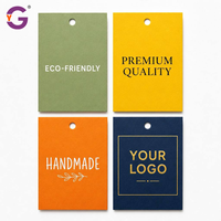 Étiquettes suspendues personnalisées, n'importe quel design de logo, imperméables, résistantes aux rayures, protégées contre les UV, écologiques, étiquettes en carton avec cordon pour vêtements