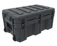 Boîte de rangement en plastique rotatif de 150 L pour le camping tout-terrain, résistante, avec personnalisation ODM