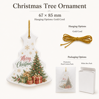 Ornements de Noël personnalisés en céramique de haute qualité, cercles blancs brillants de 3 pouces pour sublimation, décorations suspendues commémoratives DIY
