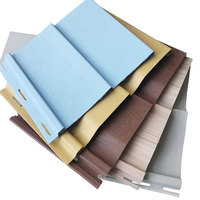 Panneaux de revêtement extérieur en vinyle de 10 pouces pour matériaux de construction commerciaux, écologiques, imperméables, texture 3D imitation bois