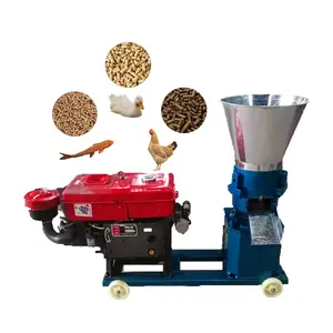 Motor de gasolina/máquina de molino de pellets de motor máquina de pellets de alimentación de Paloma máquina de pellets extrusora fuerte para uso doméstico