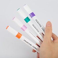 Ensembles de stylos de couleur acryliques portables et polyvalents crayons de marqueur en plastique pour fournitures d'art de bureau pour l'utilisation de marqueur de dessin et de pinceau