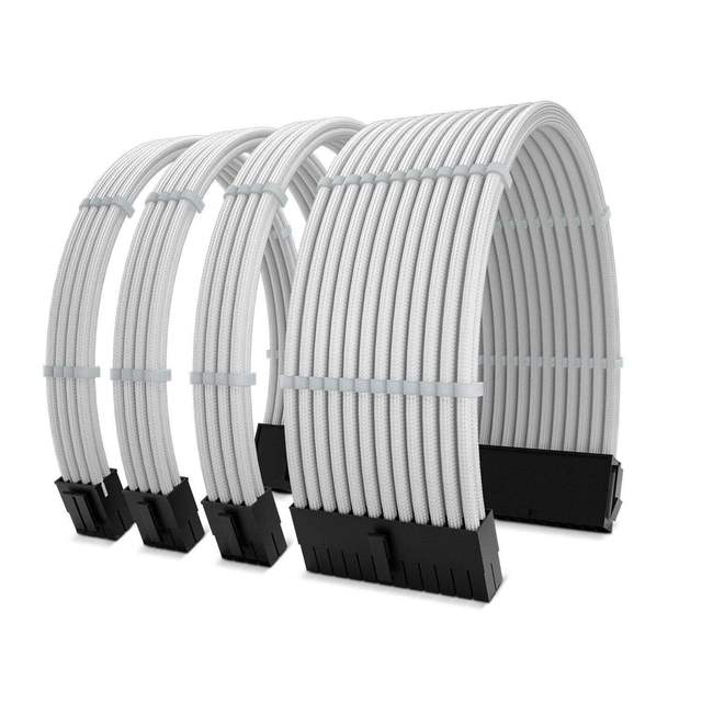 PC Cable Sleeve Extension Custom Build Mod Power Supply Kit ATX Computer Cables Cord Kits Connector 24 Pin
