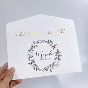 Sang Trọng Biểu Tượng Tùy Chỉnh Ngọc Trai Phong Bì Với Ribbon <span class=keywords><strong>Bow</strong></span> Hướng Dẫn Thẻ Đóng Gói Phong Bì - Product Image 2