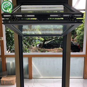Double Tempered Glass <b>Window</b> Upward Vertical Foldable <b>Windows</b> Customized Foldable Glass Sliding <b>Windows</b> For Coffee Shop - Product Image 6