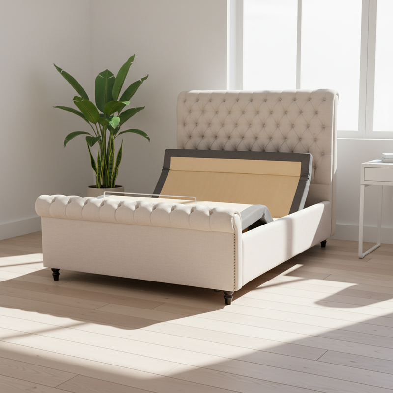 Home Furniture Bed with Headboard Customized