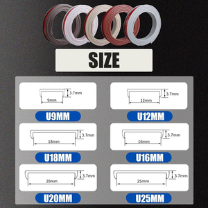 Ventes d'usine bandes <span class=keywords><strong>de</strong></span> bord en forme <span class=keywords><strong>de</strong></span> U auto-adhésif TPE placage Flexible bordure protecteur <span class=keywords><strong>de</strong></span> bord pour la réparation <span class=keywords><strong>de</strong></span> Table d'armoire <span class=keywords><strong>de</strong></span> meubles - Product Image 5