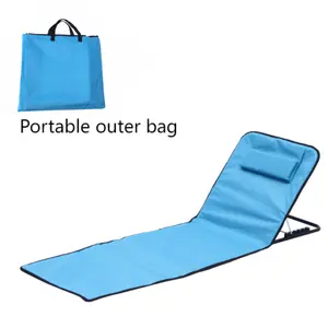 Portable Camping mat 600d+210d Oxford+Epe 16mm Steel Folding Beach Lounge mat For Outdoor