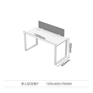 Conjunto de <span class=keywords><strong>Escritorio</strong></span> y Silla Minimalista <span class=keywords><strong>para</strong></span> Oficina, Disponible <span class=keywords><strong>para</strong></span> <span class=keywords><strong>Dos</strong></span> a Seis <span class=keywords><strong>Personas</strong></span>, Estaciones de Trabajo <span class=keywords><strong>para</strong></span> Empleados al por Mayor - Product Image 3