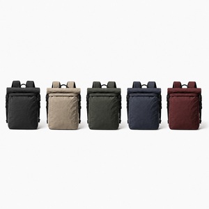 Mochila enrollable de nailon lavado, mochila de día para viajeros, repelente al agua, con compartimento para portátil, logotipo personalizado - Product Image 6