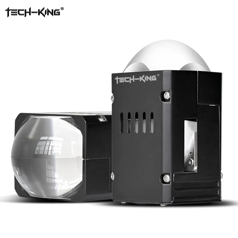 TECH-KING mini obiettivo per proiettore ad alta potenza 110W per uso generale modulo obiettivo a matrice Bi LED fendinebbia laser fari con lenti da 1.8 pollici
