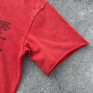 Camiseta de Diseñador de Lujo con Bordado Patchwork, Camiseta Cuadrada de Algodón Lavado al Ácido, Camiseta Extra Grande con Estampado Gráfico - Product Image 4