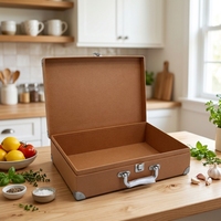 Boîte rigide carrée en papier kraft recyclable et écologique personnalisée, avec laminage mat, gaufrage, doublure en éponge argentée pour cadeau