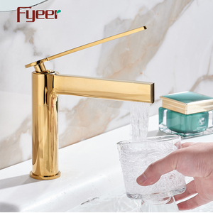 Lavabo de luxe Fyeer en laiton massif doré FYH8003 - Product Image 5