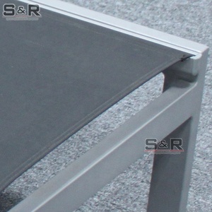 Chaise longue pliable <span class=keywords><strong>en</strong></span> <span class=keywords><strong>aluminium</strong></span> moderne <span class=keywords><strong>et</strong></span> écologique à succès avec filet Teslin pour salon, piscine, plage <span class=keywords><strong>et</strong></span> villa - Product Image 6