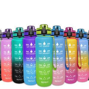 Botella Deportiva Resistente con Filtro, Libre de BPA, Tritán, Impresión UV, a Prueba de Fugas, 1L, para Niños, Escuela, Bicicleta, Gimnasio - Product Image 1