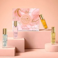 Boîte d'emballage de luxe, impression personnalisée, emballage d'échantillon de parfum, boîte de tiroir d'emballage de cosmétiques rose