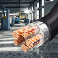 Câble d'alimentation industriel haute tension flexible en cuivre pur isolé PVC avec gaine noire pour applications solaires