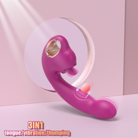 Vibrateur S-HANDE OEM Flapping G Spot, vibrateur à léchage de langue, stimulation du clitoris, vibrateur sexuel pour femmes