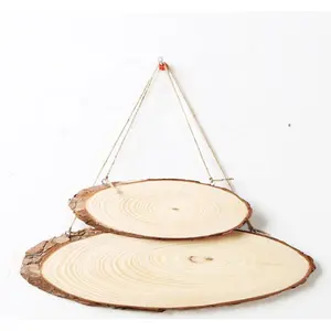Online Wholesale Polished <strong>Wood</strong> <strong>Log</strong> <strong>Slice</strong> with Stand for Wall Hanging Decoration - Product Image 1