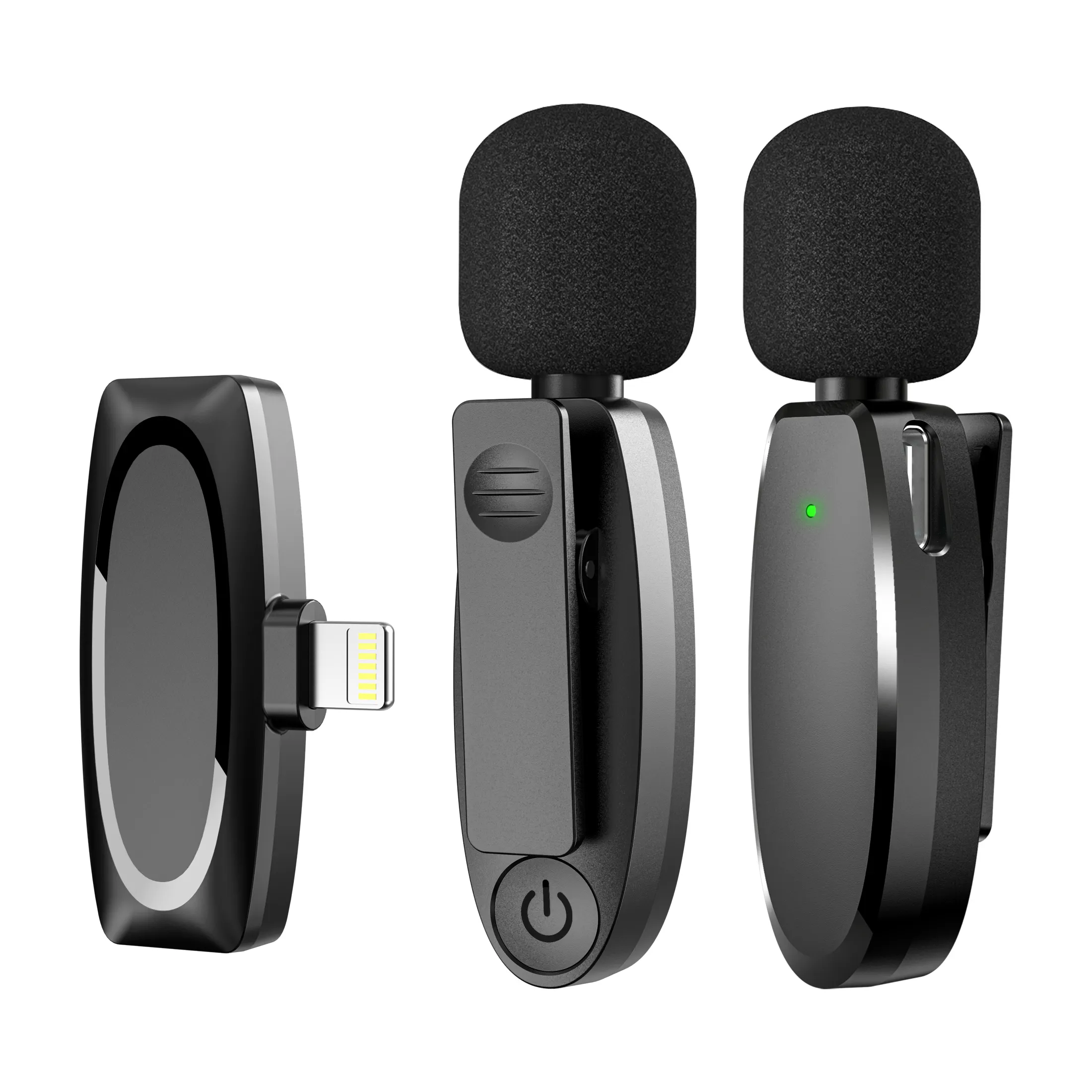 VIMAI New Mini Wireless Microphone Lapel Recording USB Wireless Microphone for iPhone Mobile Phones